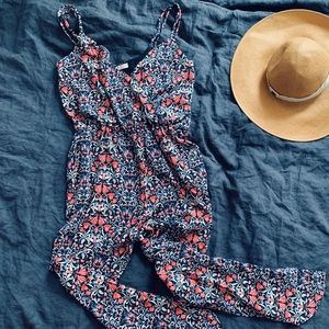 FOREVER 21 Floral Double Strap Jumpsuit - XS